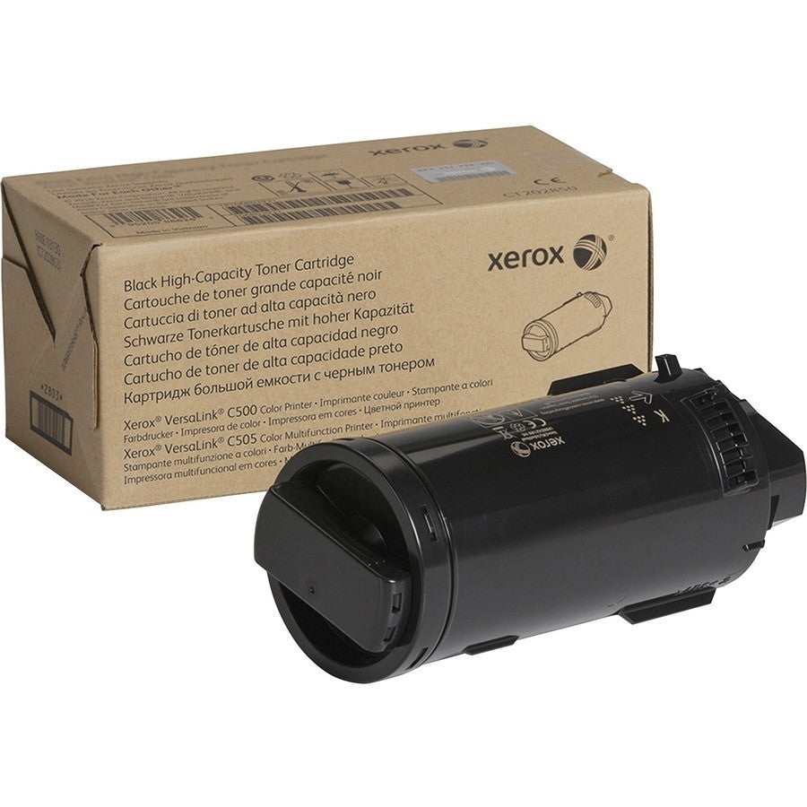 Genuine Xerox Black High Capacity TAA Compliant Toner Cartridge For The VersaLink C505 106R04017