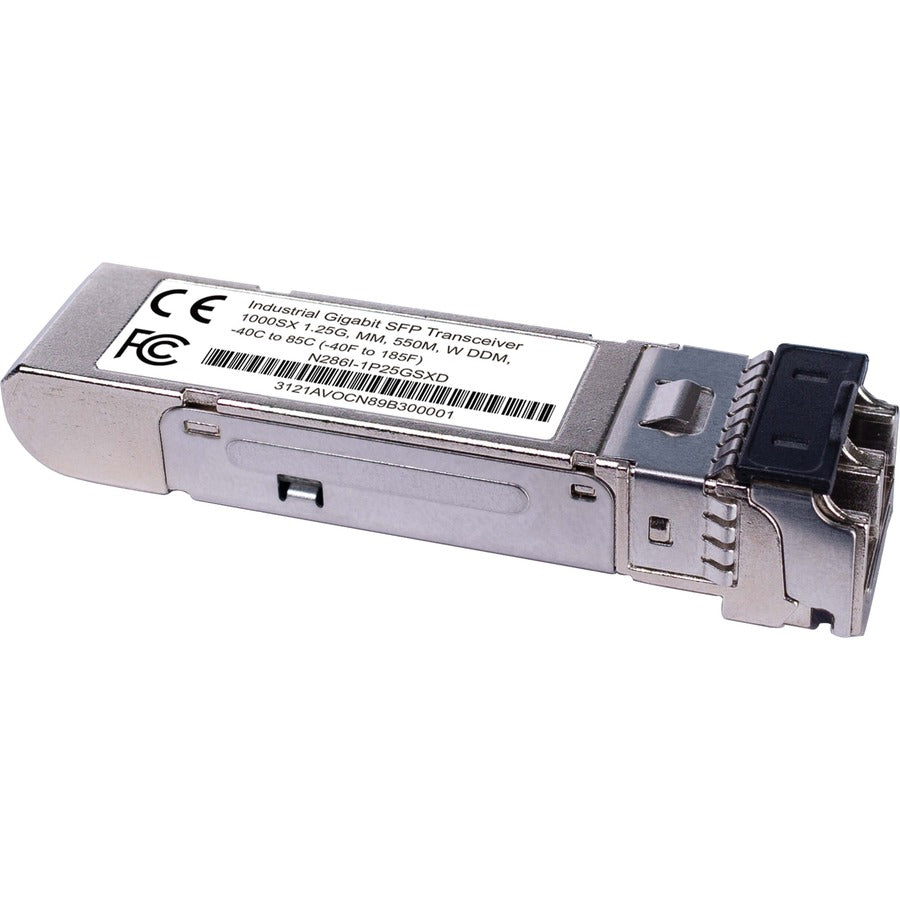 Tripp Lite Industrial Gigabit SFP Transceiver 1000Base-SX MMF LC Duplex - For Optical Network, Data Networking - 1 x LC Duplex Female 1000Base-SX Network - Optical Fiber - Multi-mode - Gigabit Etherne...  - N286I-1P25GSXD