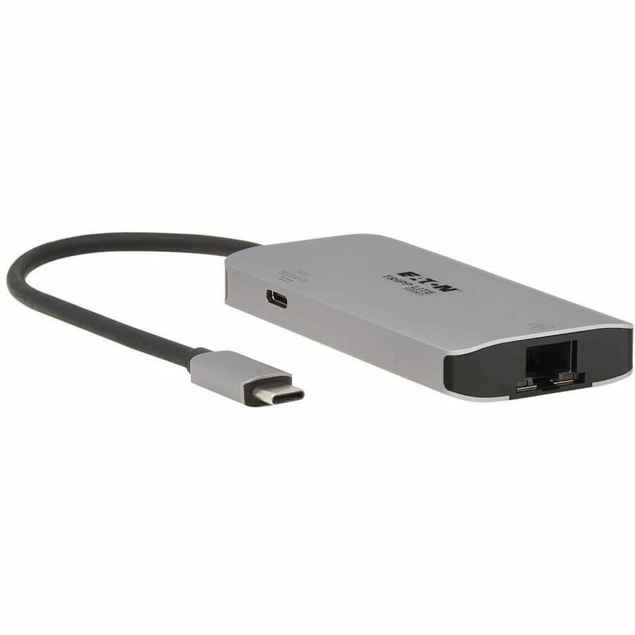 Tripp Lite USB C Hub USB 3.2 Gen 1 3 USB-A, Gbe Aluminum 100W PD Charging - USB Type C - External - 3 USB Port(s) - 1 Thunderbolt Port(s) - PC - U460-003-3AGALC