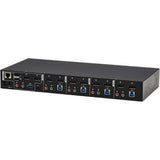 Tripp Lite DisplayPort KVM Switch Dual-Display 4-Port 4K60Hz USB 3.2 Gen 1 - 4 Computer(s) - 1 Local User(s) - 4096 x 2160 - 50 Hz, 60 Hz - 1 x Network (RJ-45) - 8 x USB - Desktop, Rack-mountable - 10...  - B006-DP2UA4