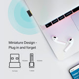 TP-Link AC600 Nano Dual Band Wi-Fi Bluetooth 4.2 USB Adapter - ARCHER T2UB NANO