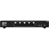 Tripp Lite HDMI KVM Switch 4-Port Dual-Switch Desktop 4K60Hz USB 3.2 Gen 1 - 1 Computer(s) - 4096 x 2160 - 50 Hz, 60 Hz - 1 x Network (RJ-45) - 8 x USB - 10 x HDMI - Desktop, Rack-mountable - B006-HD2UA4
