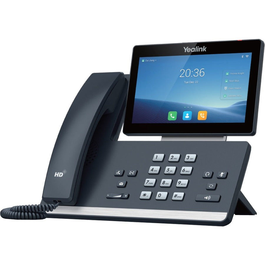 Yealink SIP-T58W IP Phone - Corded/Cordless - Corded/Cordless - Bluetooth, Wi-Fi - Wall Mountable, Desktop - Classic Gray - VoIP - 2 x Network (RJ-45) - PoE Ports - 1301112