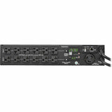 Tripp Lite 2.9kW 120V Single-Phase ATS/Monitored PDU - 24 5-15/20R & 1 L5-30R Outlets, Dual L5-30P Inputs, 10 ft. Cords, 2U, TAA - Monitored - NEMA L5-30P - 24 x NEMA 5-15/20R, 1 x NEMA L5-30R - 120 V - PDUMNH30AT2