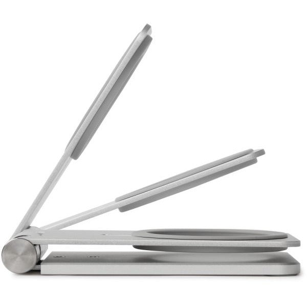 4XEM Desktop Mobile Device Metal Stand - 2.6" Height x 1.6" Width - Metal, Aluminum Alloy, Silicone - Silver