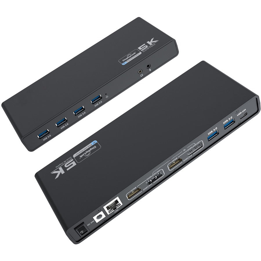 4XEM USB-C Ultra 5K (with Dual 4K) Universal Docking Station - for Notebook - 60 W - USB 3.1 (Gen 1) Type C - 4 Displays Supported - 4K, 5K - 3840 x 2160, 5120 x 2880 - 6 x USB 3.0 - 6 x USB Type-A Po - 4XUG69PD6