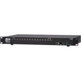 Tripp Lite 16-Port 4K HDMI/USB KVM Switch - 4K 60 Hz Video/Audio, USB Peripheral Sharing, 1U Rack-Mount - 16 Computer(s) - 1 Local User(s) - 4096 x 2160 - 50 Hz, 60 Hz - 20 x USB - 17 x HDMI - Rack-mountable, Desktop - 1U - TAA Compliant
