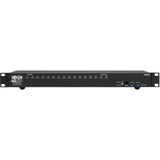 Tripp Lite 16-Port 4K HDMI/USB KVM Switch - 4K 60 Hz Video/Audio, USB Peripheral Sharing, 1U Rack-Mount - 16 Computer(s) - 1 Local User(s) - 4096 x 2160 - 50 Hz, 60 Hz - 20 x USB - 17 x HDMI - Rack-mountable, Desktop - 1U - TAA Compliant