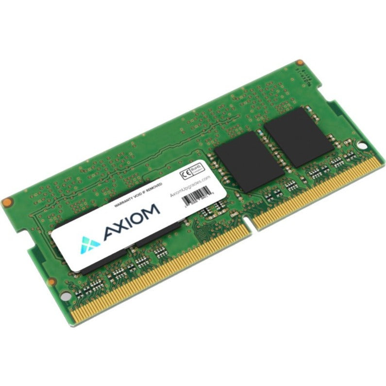 Axiom 32GB DDR5 SDRAM Memory Module - For Notebook, Computer, Server - 32 GB (1 x 32GB) - DDR5-4800/PC5-38400 DDR5 SDRAM - 4800 MHz - CL40 - 1.10 V - TAA Compliant - 262-pin - SoDIMM - Lifetime Warranty