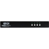 Tripp Lite Secure KVM Switch, 4-Port, Single Head, DisplayPort to DisplayPort, 4K, NIAP PP4.0, Audio, TAA - 4 Computer(s) - 1 Local User(s) - 3840 x 2160 - 50 Hz, 60 Hz - 6 x USB - 5 x DisplayPort - TAA Compliant