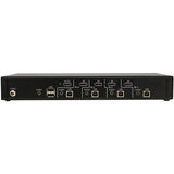 Tripp Lite Secure KVM Switch, 4-Port, Single Head, DisplayPort to DisplayPort, 4K, NIAP PP4.0, Audio, TAA - 4 Computer(s) - 1 Local User(s) - 3840 x 2160 - 50 Hz, 60 Hz - 6 x USB - 5 x DisplayPort - TAA Compliant
