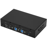 SIIG 2-Port 4K HDMI KVM Switch with PBP Roaming Mouse & PIP - 2x1 HDMI KVM Switch, Allows you to control 2 HDMI 4K computers using one keyboard and mouse - Mouse Roaming, PBP, PIP, 4K@30, HDCP 1.4, US - CE-KV0G11-S1