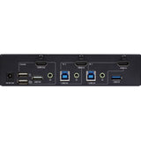 SIIG 2-Port 4K HDMI KVM Switch with PBP Roaming Mouse & PIP - 2x1 HDMI KVM Switch, Allows you to control 2 HDMI 4K computers using one keyboard and mouse - Mouse Roaming, PBP, PIP, 4K@30, HDCP 1.4, US - CE-KV0G11-S1