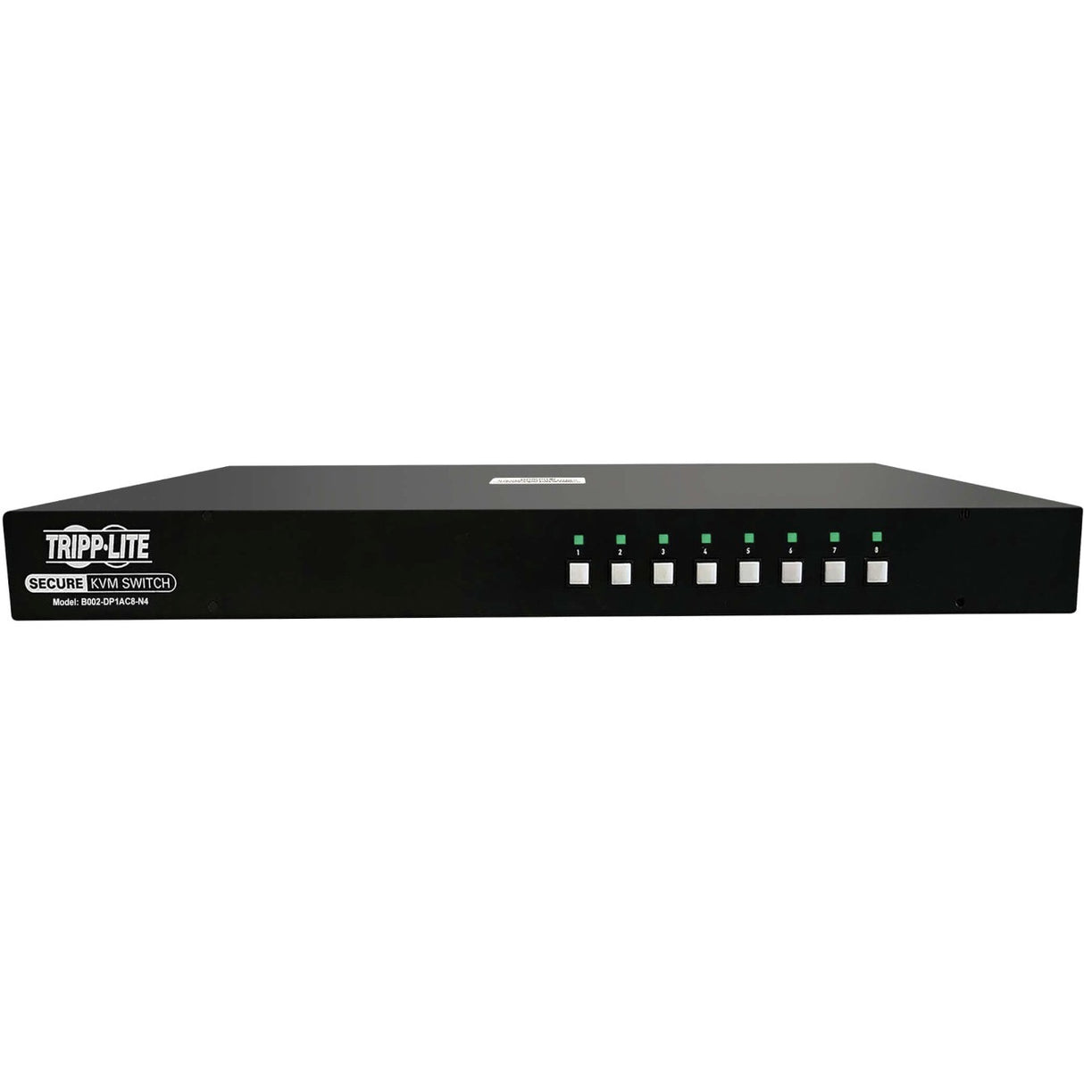 Tripp Lite B002-DP1AC8-N4 8-Port NIAP PP4.0-Certified DisplayPort KVM Switch - 8 Computer(s) - 1 Local User(s) - 3840 x 2160 - 50 Hz, 60 Hz - 19 x USB - Yes - 9 x DisplayPort - TAA Compliant