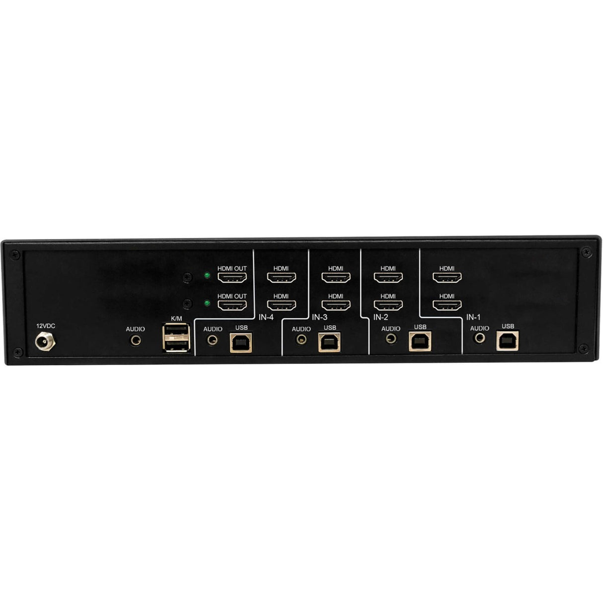 Tripp Lite B002-H2A4-N4 4-Port Dual-Monitor NIAP PP4.0-Certified HDMI KVM Switch - 4 Computer(s) - 1 Local User(s) - 3840 x 2160 - 50 Hz, 60 Hz - 6 x USB - 10 x HDMI - TAA Compliant