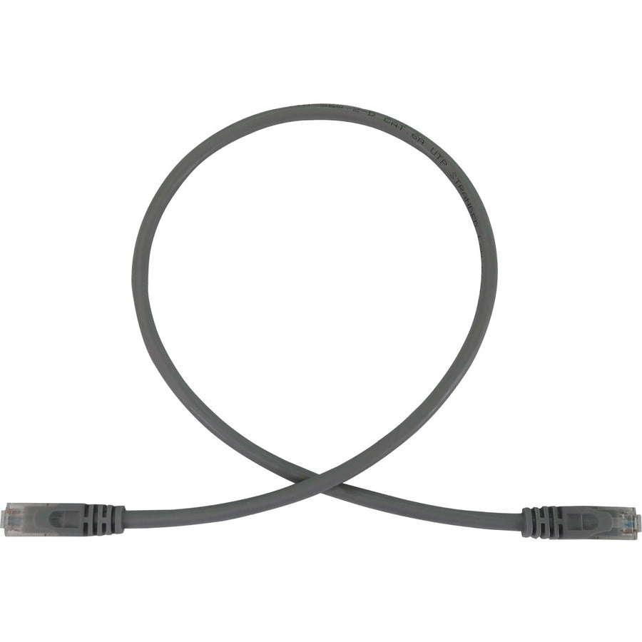 Tripp Lite N261-003-GY Cat.6a UTP Network Cable - 3 ft Category 6a Network Cable for Network Device, Switch, Patch Panel, Server, Router, Hub, Printer, Photocopier, Computer, Modem, Security Device, . - N261-003-GY