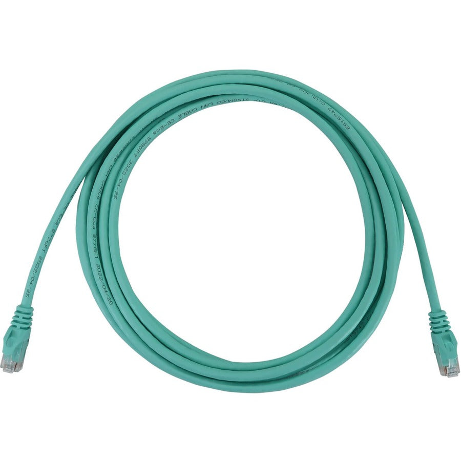 Tripp Lite N261-015-AQ Cat.6a UTP Network Cable - 15 ft Category 6a Network Cable for Network Device, Switch, Patch Panel, Server, Router, Hub, Printer, Computer, Photocopier, Modem, Security Device,  - N261-015-AQ