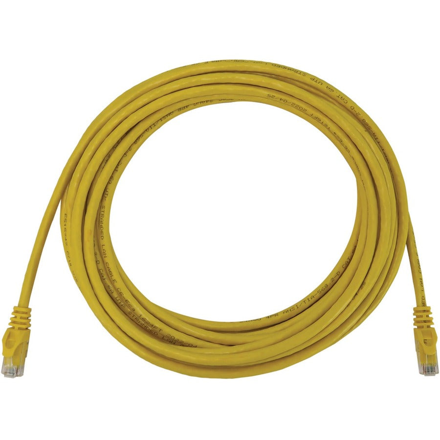 Tripp Lite N261-025-YW Cat.6a UTP Network Cable - 25 ft Category 6a Network Cable for Network Device, Switch, Patch Panel, Server, Router, Hub, Printer, Computer, Photocopier, Modem, Security Device,  - N261-025-YW