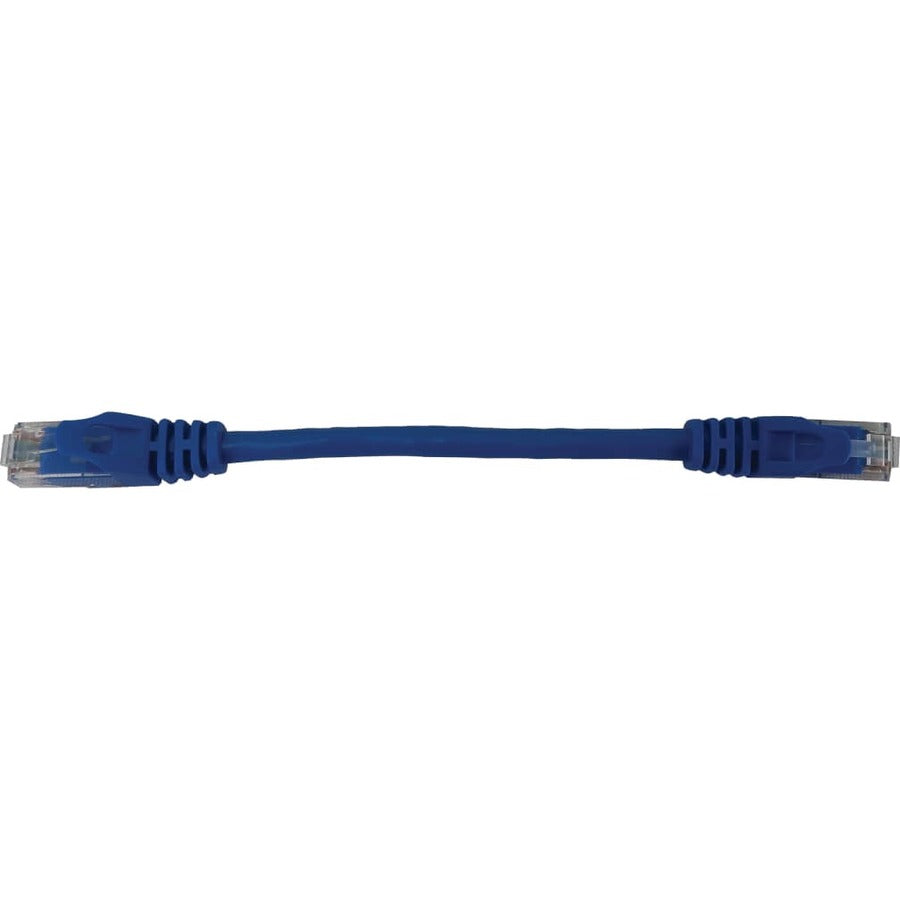 Tripp Lite N261-06N-BL Cat.6a UTP Network Cable - 6" Category 6a Network Cable for Network Device, Switch, Patch Panel, Server, Router, Hub, Printer, Computer, Photocopier, Modem, Security Camera, ... - N261-06N-BL