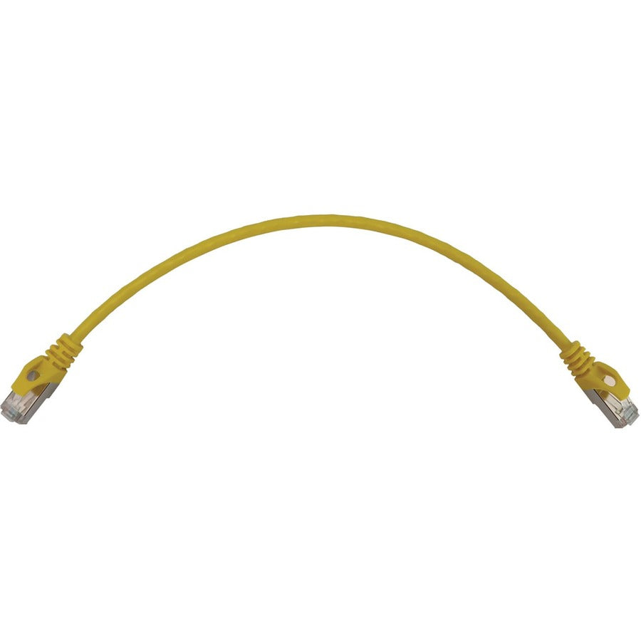 Tripp Lite N262-S01-YW Cat6a STP Patch Network Cable - 1 ft Category 6a Network Cable for Network Device, Server, Switch, Router, Hub, Printer, Computer, Photocopier, Modem, PoE Device, Patch Panel, . - N262-S01-YW