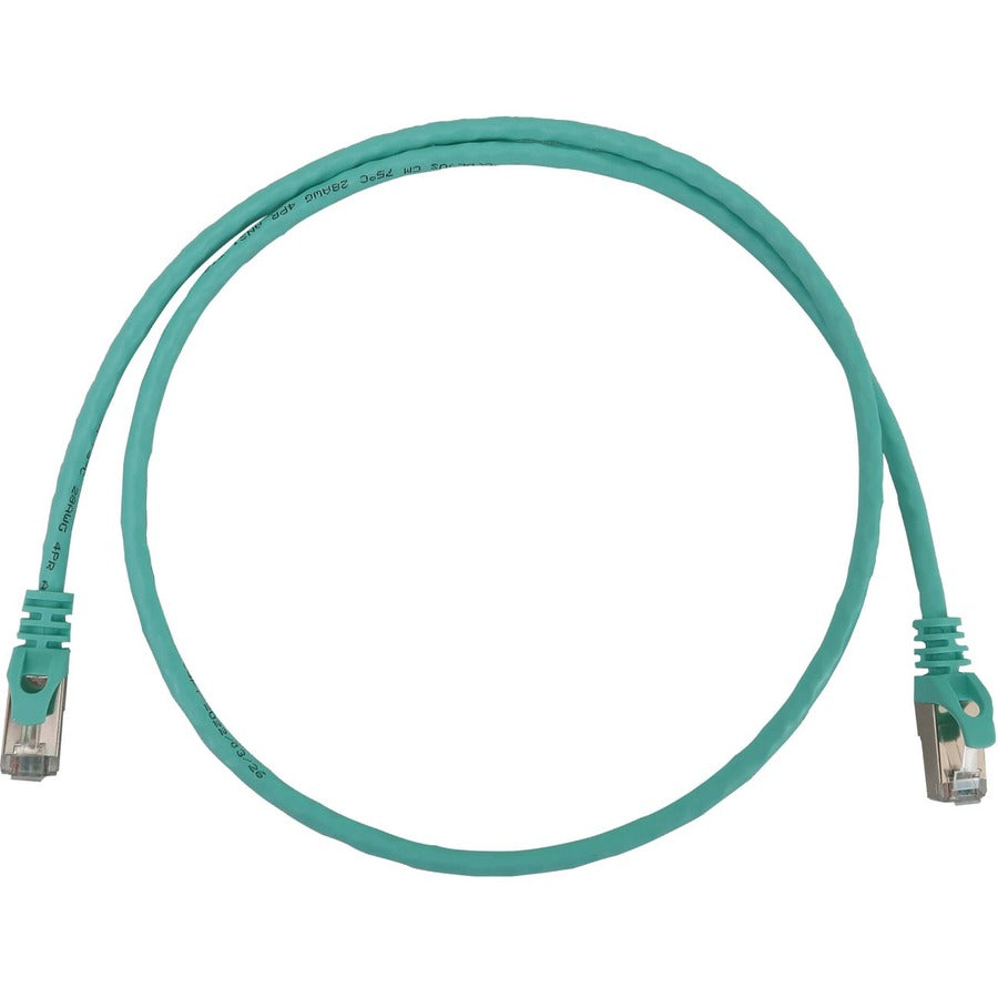 Tripp Lite N262-S03-AQ Cat6a STP Patch Network Cable - 3 ft Category 6a Network Cable for Network Device, Server, Switch, Router, Hub, Printer, Computer, Photocopier, Modem, PoE Device, Patch Panel, . - N262-S03-AQ
