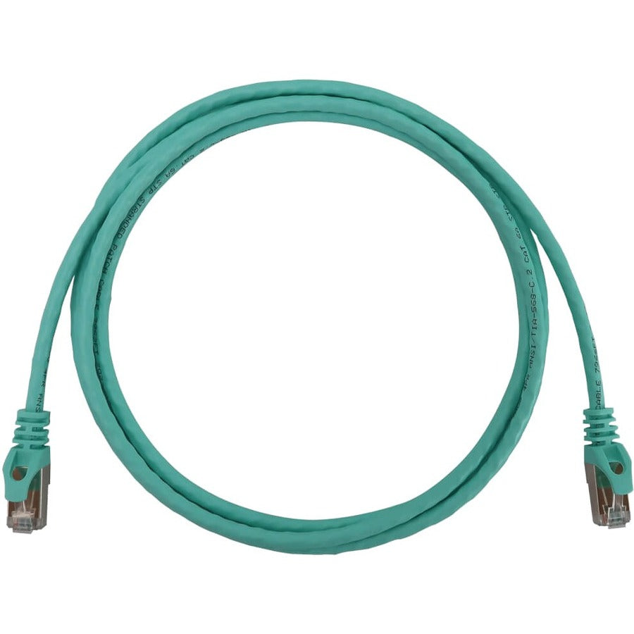 Tripp Lite N262-S07-AQ Cat6a STP Patch Network Cable - 7 ft Category 6a Network Cable for Network Device, Server, Switch, Router, Hub, Printer, Computer, Photocopier, Modem, PoE Device, Patch Panel, . - N262-S07-AQ