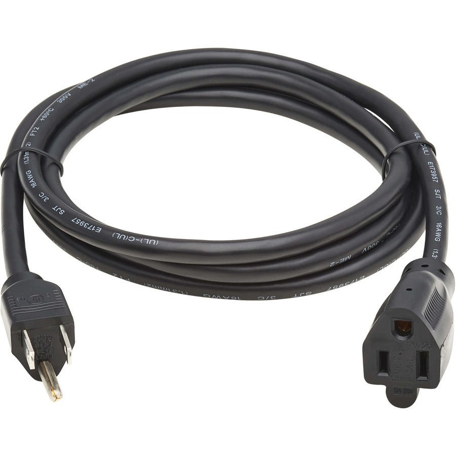 Tripp Lite Power Extension Cord - For Computer, Monitor, HDTV, Printer, Server, UPS, PDU - 125 V AC13 A - Black - 6 ft Cord Length - North America