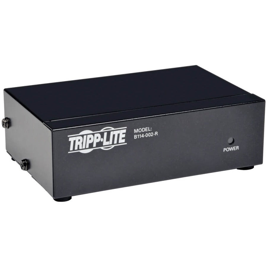 Tripp Lite 2-Port VGA / SVGA Video Splitter Signal Booster High Resolution Video - 2048 x 1536 - QXGA - 1 x 2 - Computer2 x VGA Out - B114-002-R