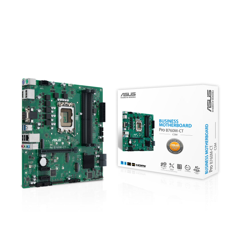 ASUS PRO B760M-CT-CSM Intel B760 LGA 1700 micro ATX - PRO B760M-CT-CSM ASUS