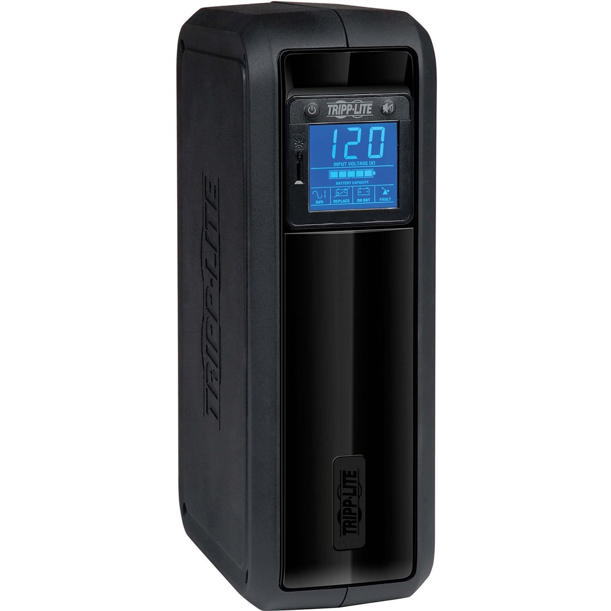 Tripp Lite UPS 650VA 350W Battery Back Up Tower USB LCD AVR 120V 8 outlets - 8 Hour Recharge - 3.20 Minute Stand-by - 110 V AC Input - 120 V AC Output - 8 x NEMA 5-15R - OMNI650LCD