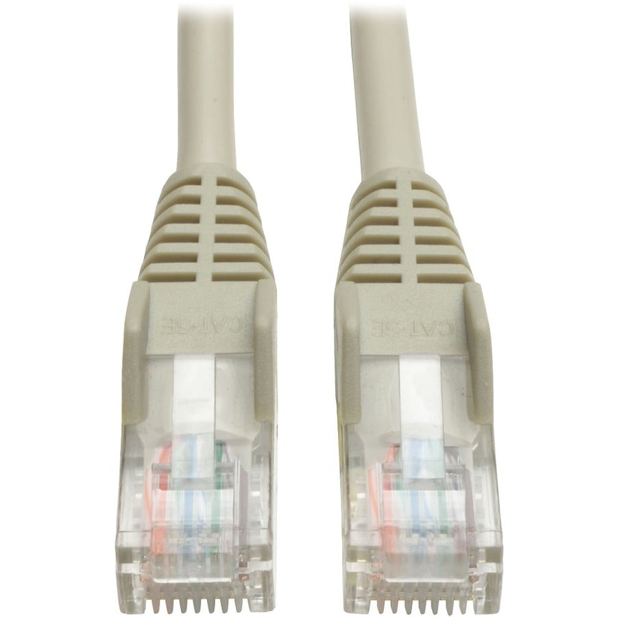 Tripp Lite 15ft Cat5e / Cat5 350MHz Snagless Patch Cable RJ45 M/M Gray 15' - 15ft - 1 x RJ-45 Male - 1 x RJ-45 Male - Gray - N001-015-GY