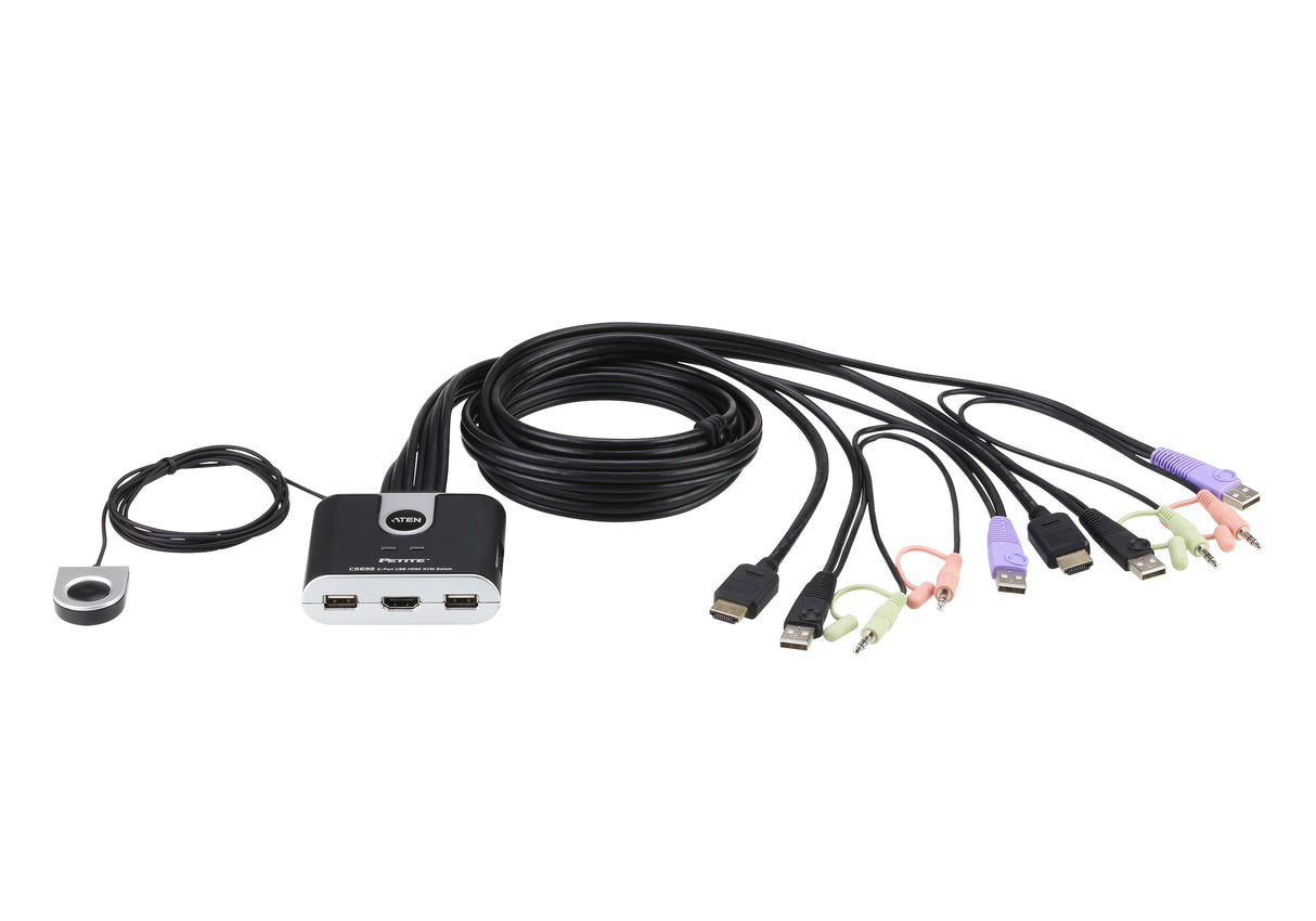 ATEN CS692 KVM switch Black - CS692