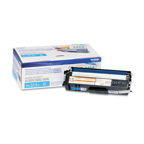 BROTHER  High-Yield Toner, 3,500 Page-Yield, Cyan - TN315C
