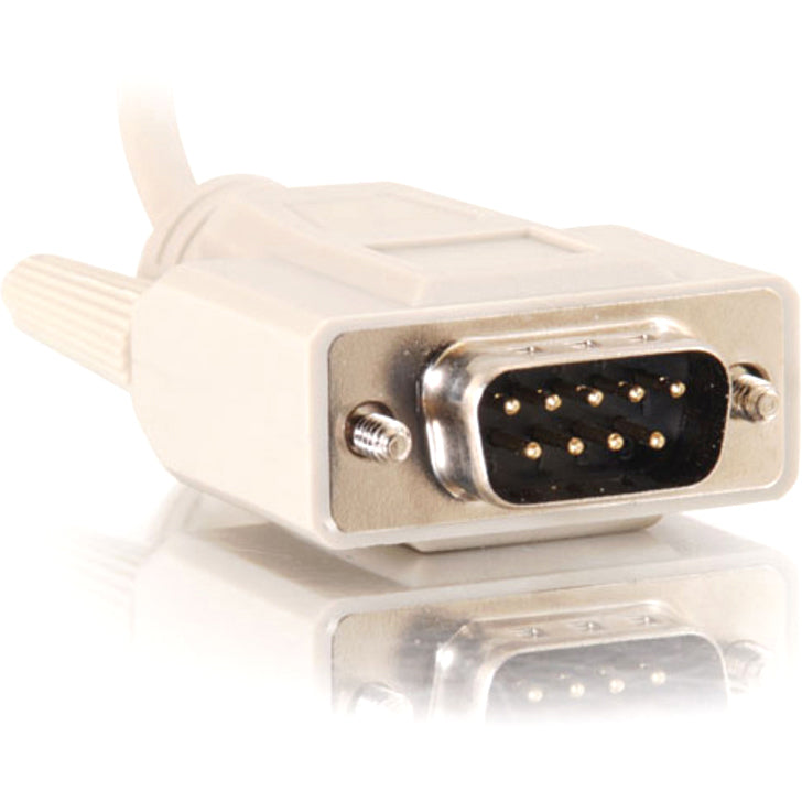 C2G 10ft DB9 M/M Cable - Beige - DB-9 Male Serial - DB-9 Male Serial - 10ft - Beige - 09449