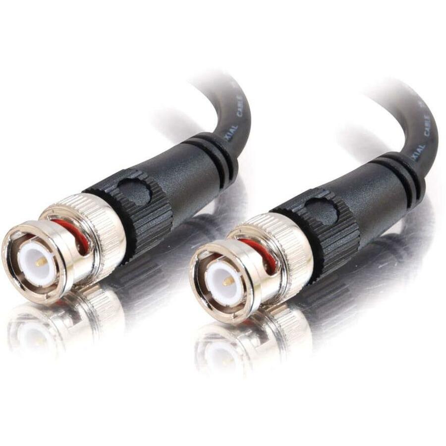 C2G 50ft 75 Ohm BNC Cable - BNC Male - BNC Male - 50ft - Black - 40030