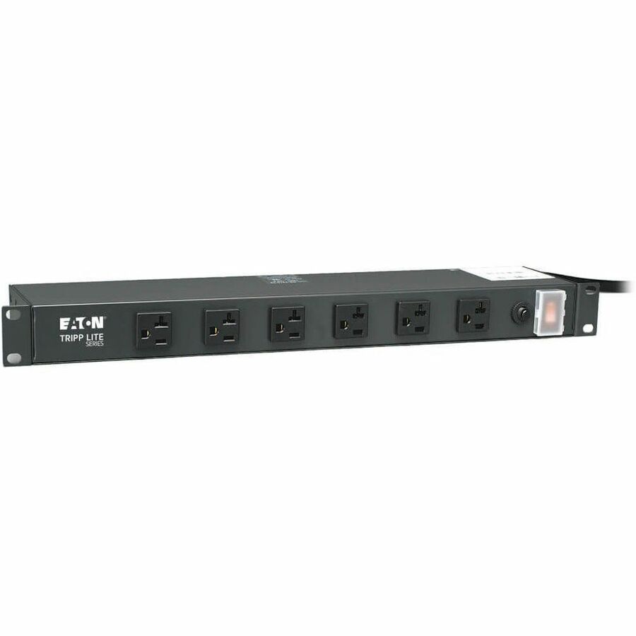 Tripp Lite Power Strip 12-Outlet Rackmount Metal 120V 5-15/20R 15ft Cord 1U - NEMA L5-20P - 12 NEMA 5-15/20R - 15ft Input - RS-1215-20T