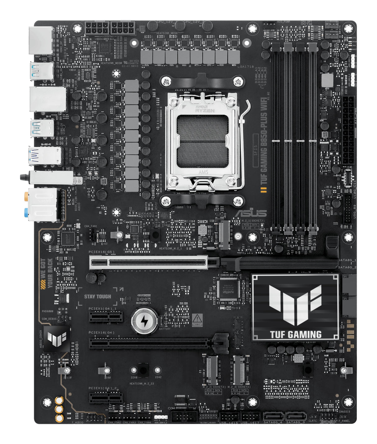 ASUS TUF GAMING B850-PLUS WIFI AMD B850 Socket AM5 ATX - TUF GAMING B850-PLUS WIFI