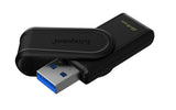 Kingston Technology DataTraveler 64GB Portable USB 3.2 Gen 1 Exodia S (Black/Black) - DTXS/64GB