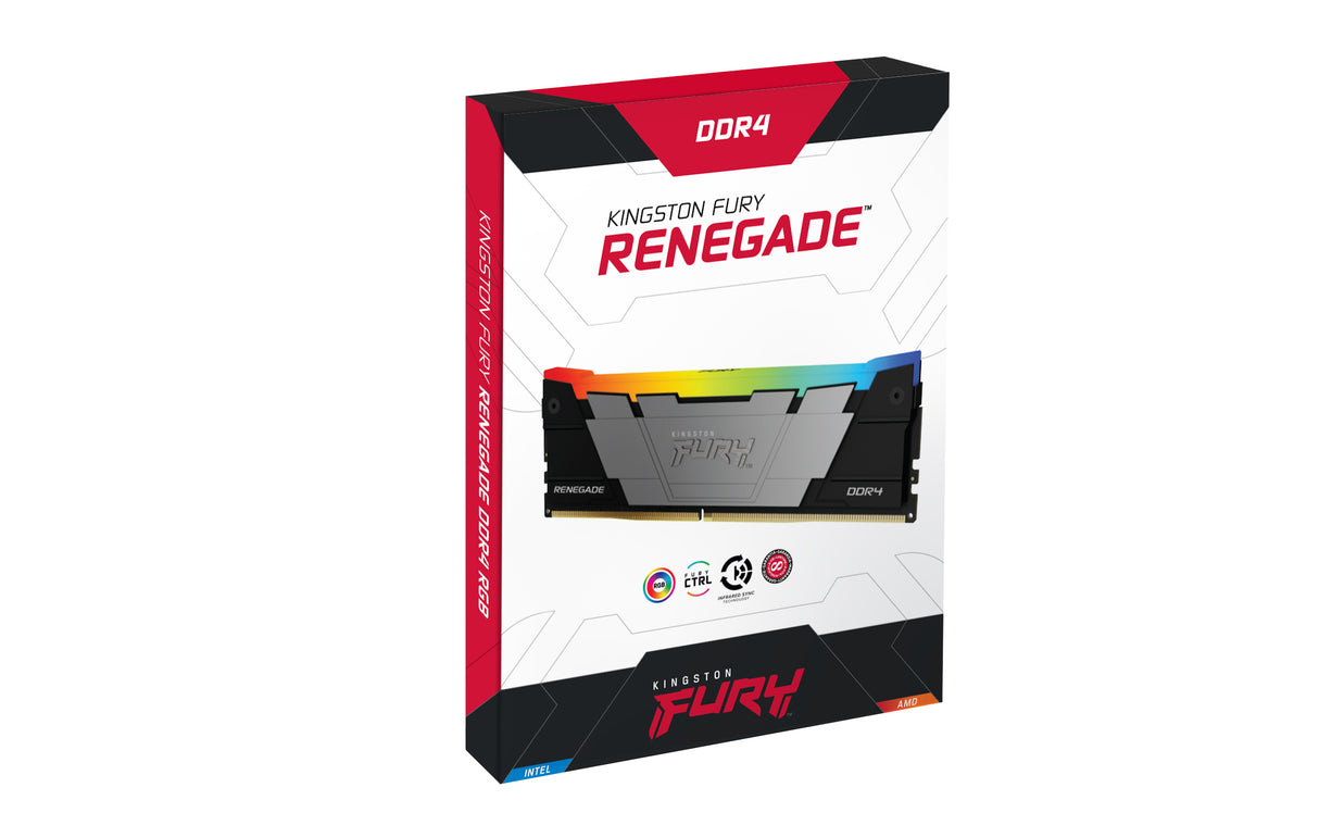 Kingston Technology FURY 16GB 3200MT/s DDR4 CL16 DIMM 1Gx8 Renegade RGB - KF432C16RB12A/16