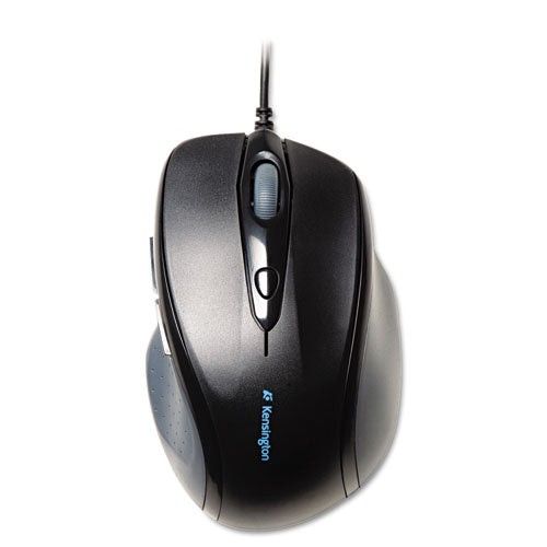 ZEBRA Pro Fit Wired Full-Size Mouse, USB 2.0, Right Hand Use, Black - 72369