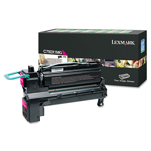 LEXMARK  Return Program Extra High-Yield Toner, 20,000 Page-Yield, Magenta - C792X1MG
