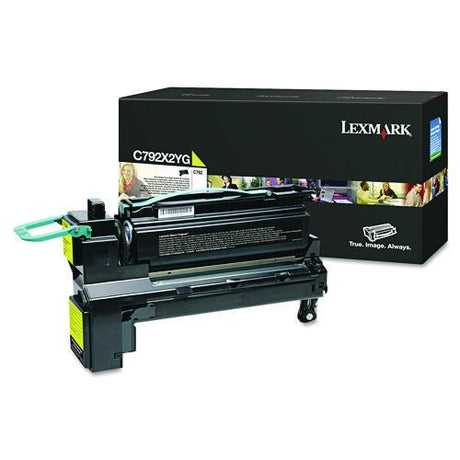 LEXMARK  Extra High-Yield Toner, 20,000 Page-Yield, Yellow - C792X2YG LEXMARK