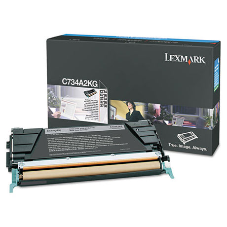 C734A2KG High-Yield Toner, 8,000 Page-Yield, Black - C734A2KG LEXMARK