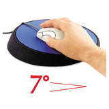 ALLSOP Wrist Aid Ergonomic Circular Mouse Pad, 9" dia., Cobalt - 26226