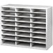 Fellowes 25041 literature rack 24 shelves Grey, White - 25041