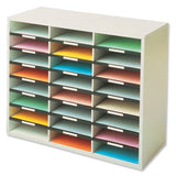 Fellowes 25061 literature rack 36 shelves Grey, White - 25061