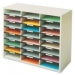 Fellowes 25061 literature rack 36 shelves Grey, White - 25061