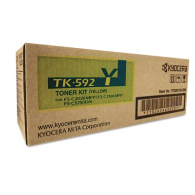 TK592Y Toner, 7,000 Page-Yield, Yellow - TK592Y