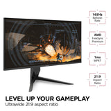 Viewsonic VX Series VX3418-2K computer monitor 86.4 cm (34") 3440 x 1440 pixels UltraWide Quad HD LED Black - VX3418-2K