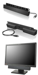 Lenovo USB Soundbar Black 2.0 channels 2.5 W - 0A36190 LENOVO